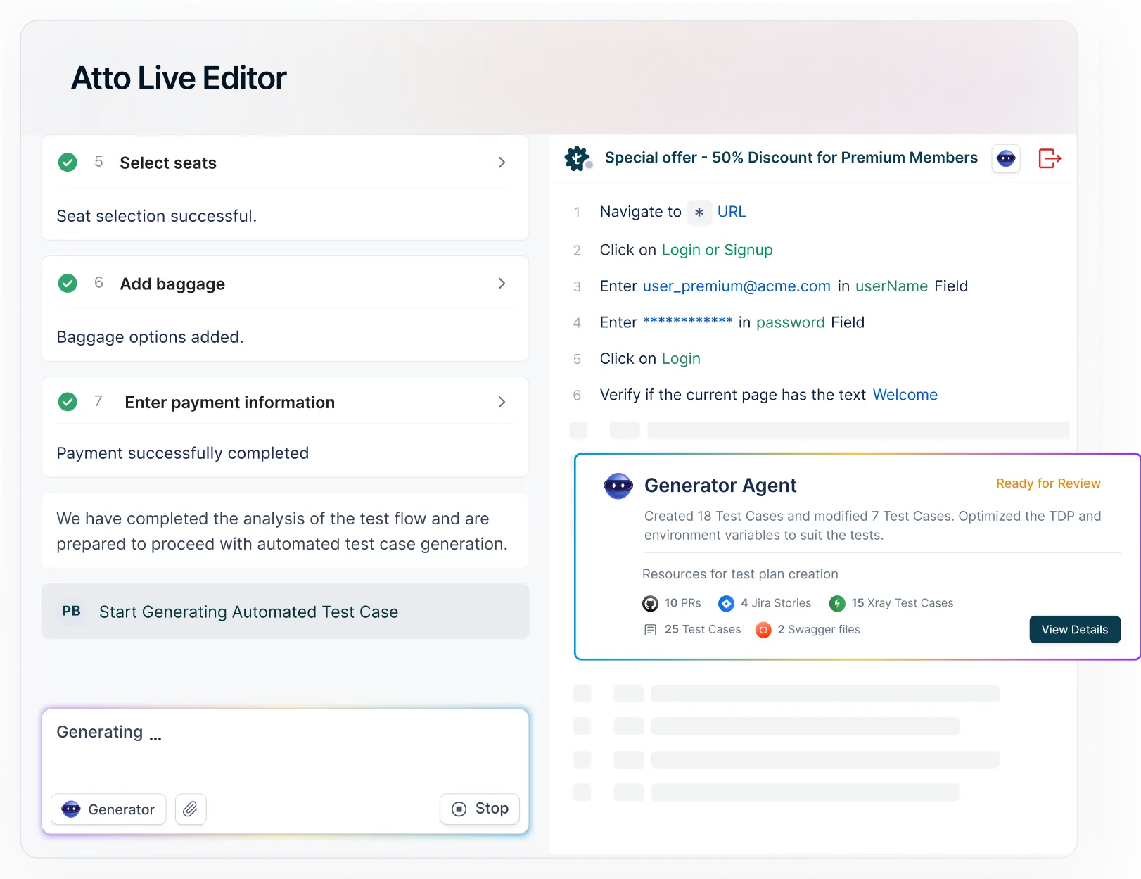 Launch test automation in seconds with Atto – your AI coworker Launch test automation in seconds with Atto – your AI coworker