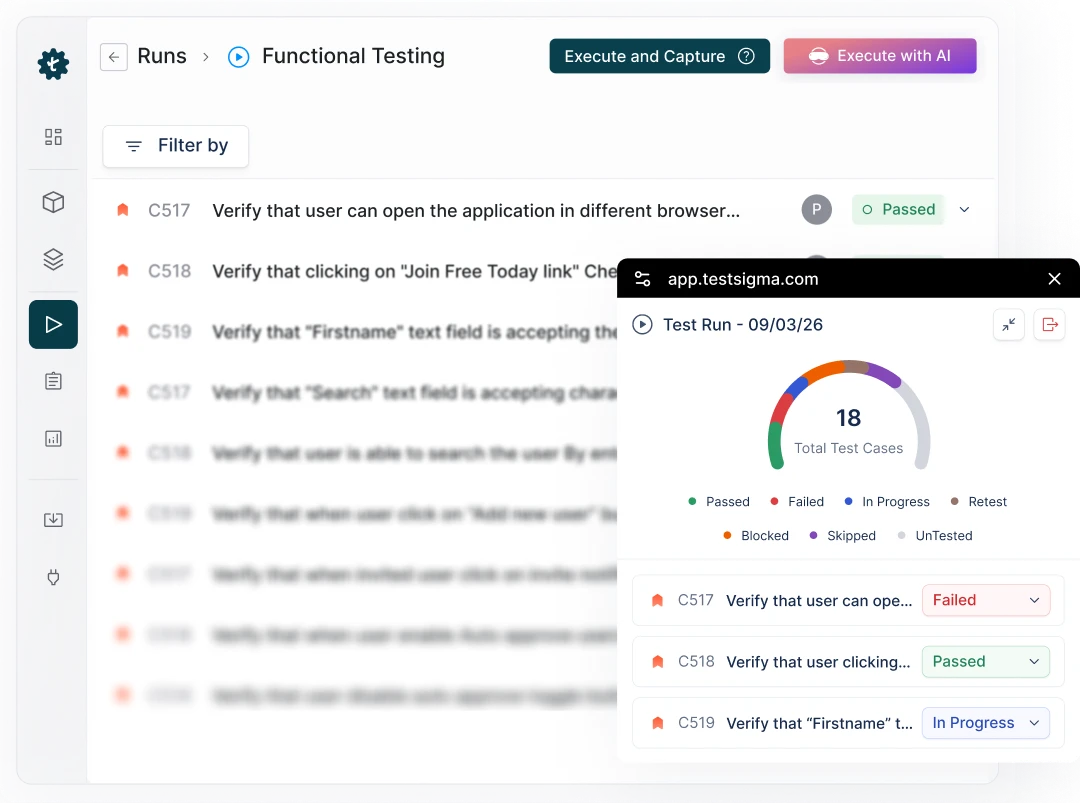 Get real-time visibility into your testing Get real-time visibility into your testing