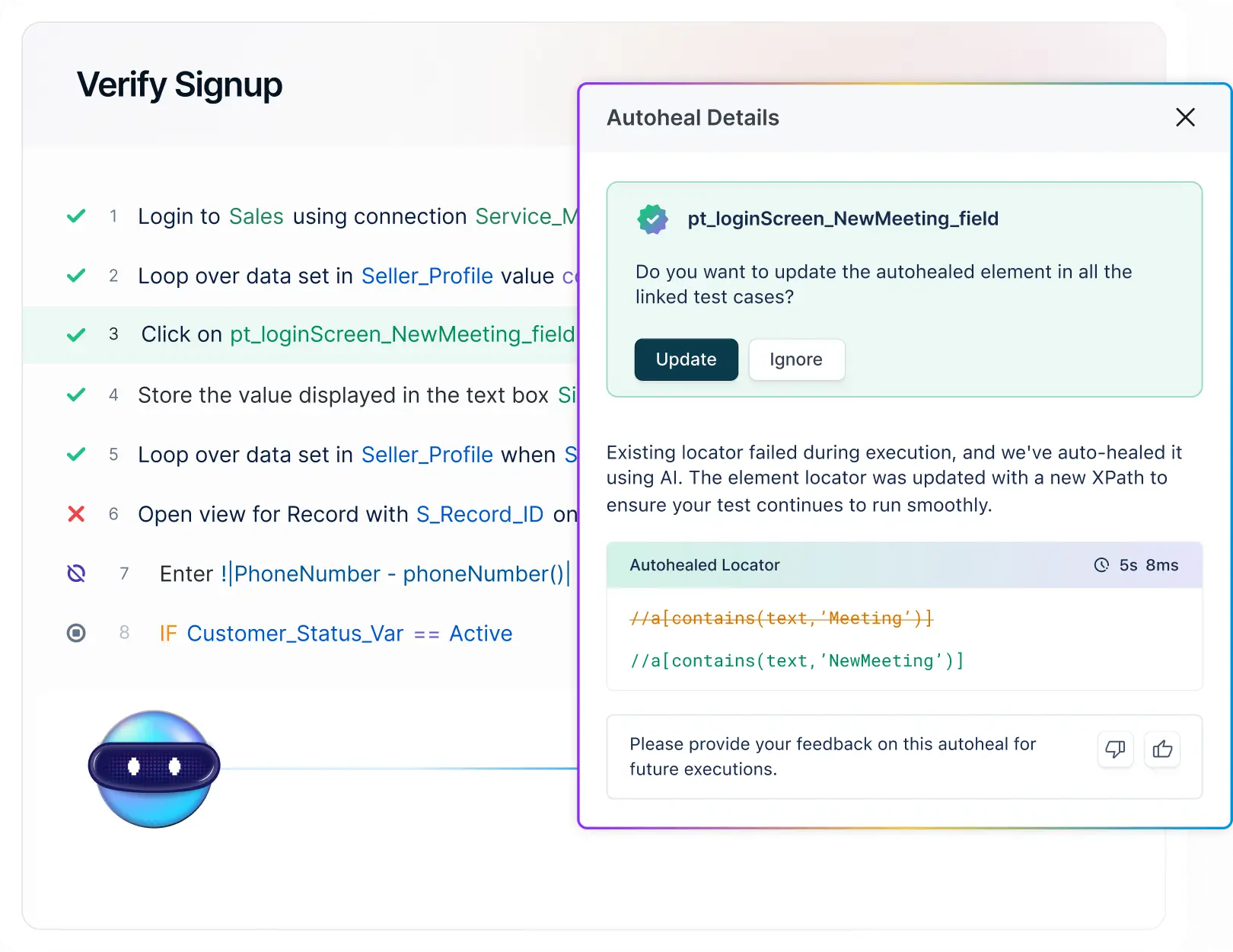 Stable, unbreakable tests with Metadata sync + Auto-healing Stable, unbreakable tests with Metadata sync + Auto-healing