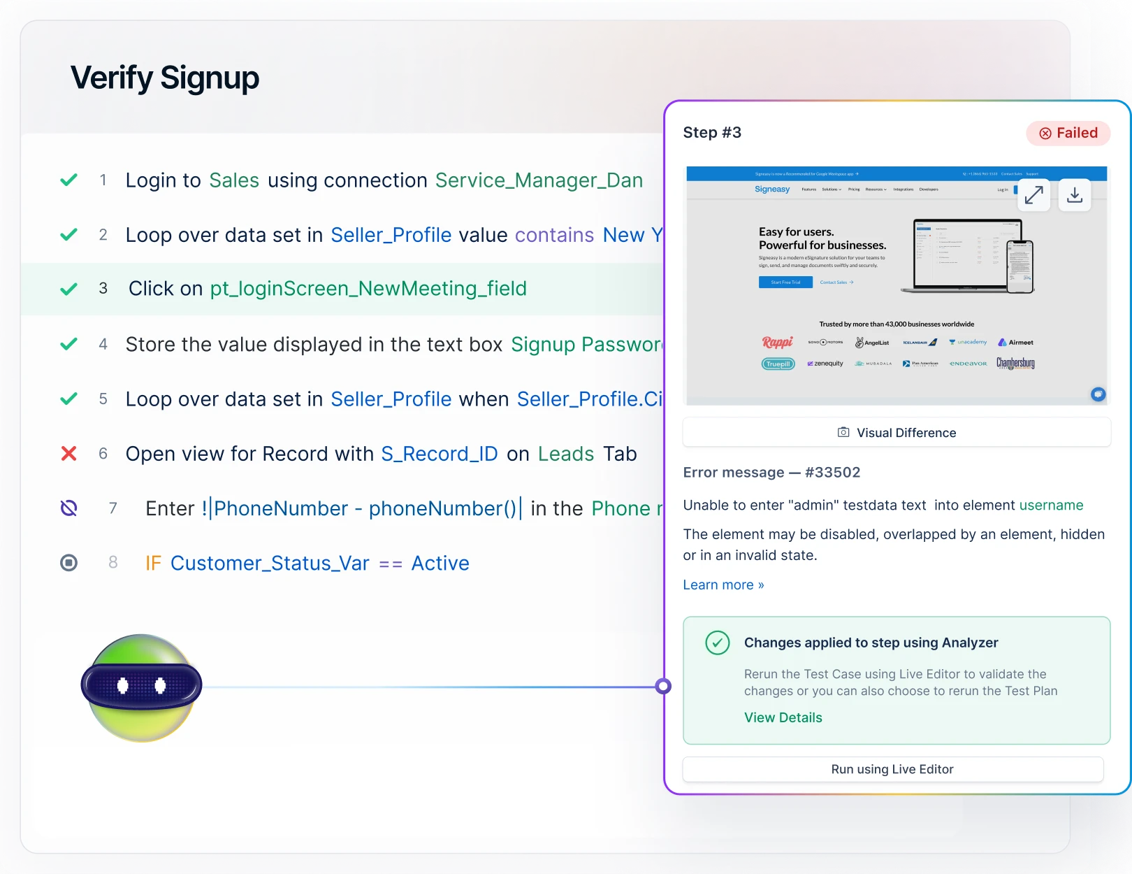 Spot failures early and fix them faster with AI insights Spot failures early and fix them faster with AI insights