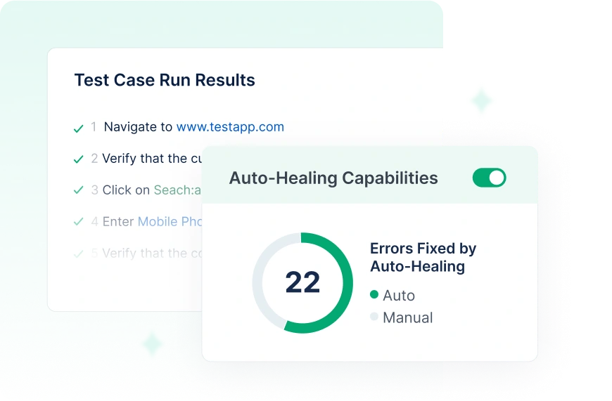 Reduce test maintenance with auto-healing capabilities