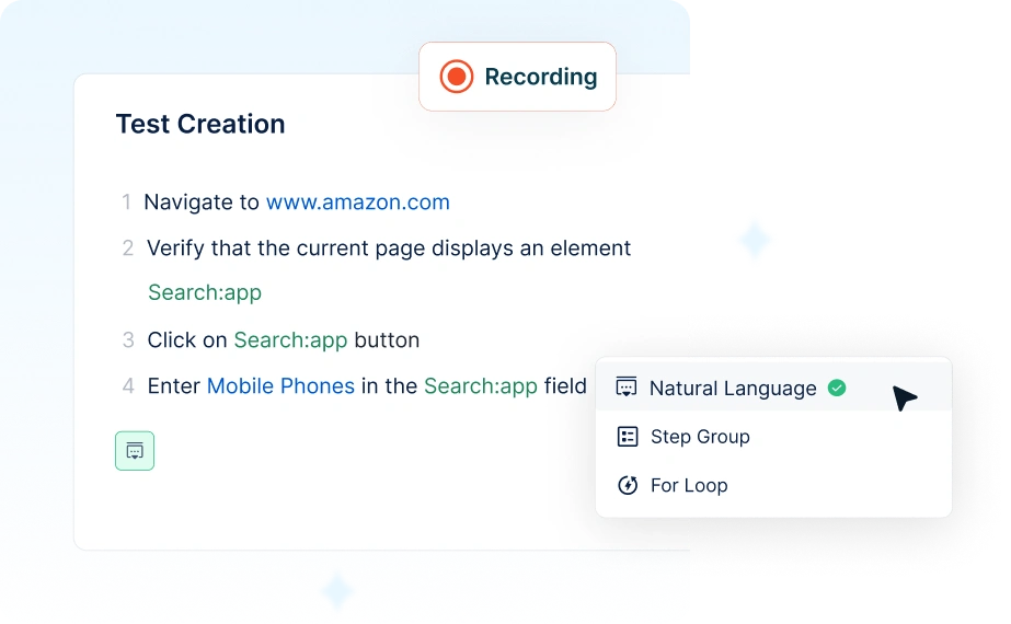 Create automated tests in plain English Create automated tests in plain English