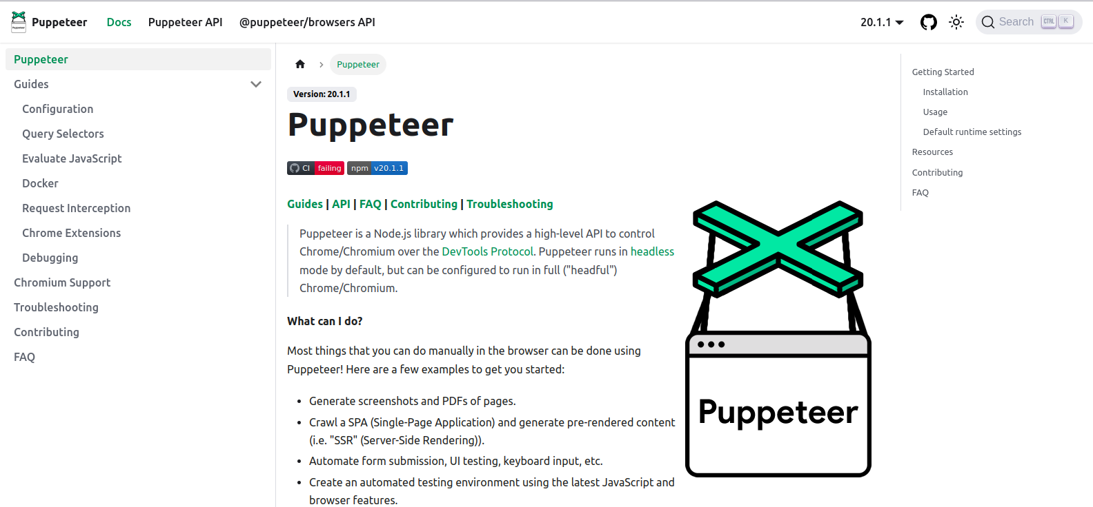 Puppeteer - User interface Testing tool Puppeteer - User interface Testing tool