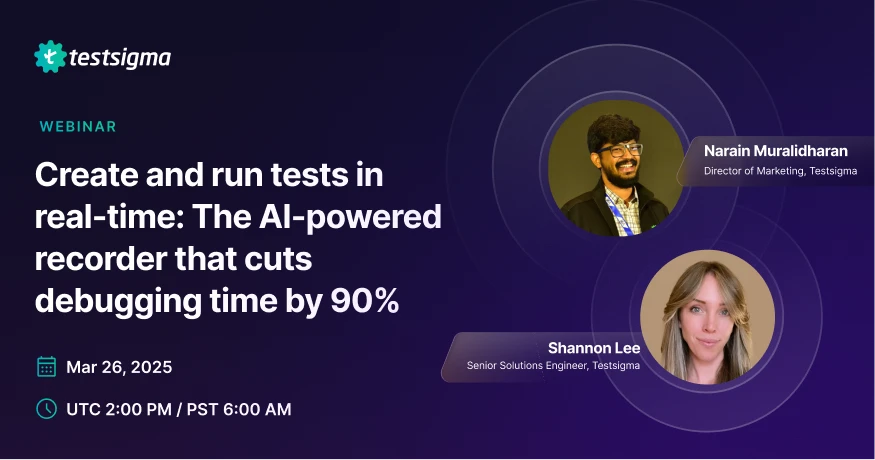 Testsigma Webinar Testsigma Webinar
