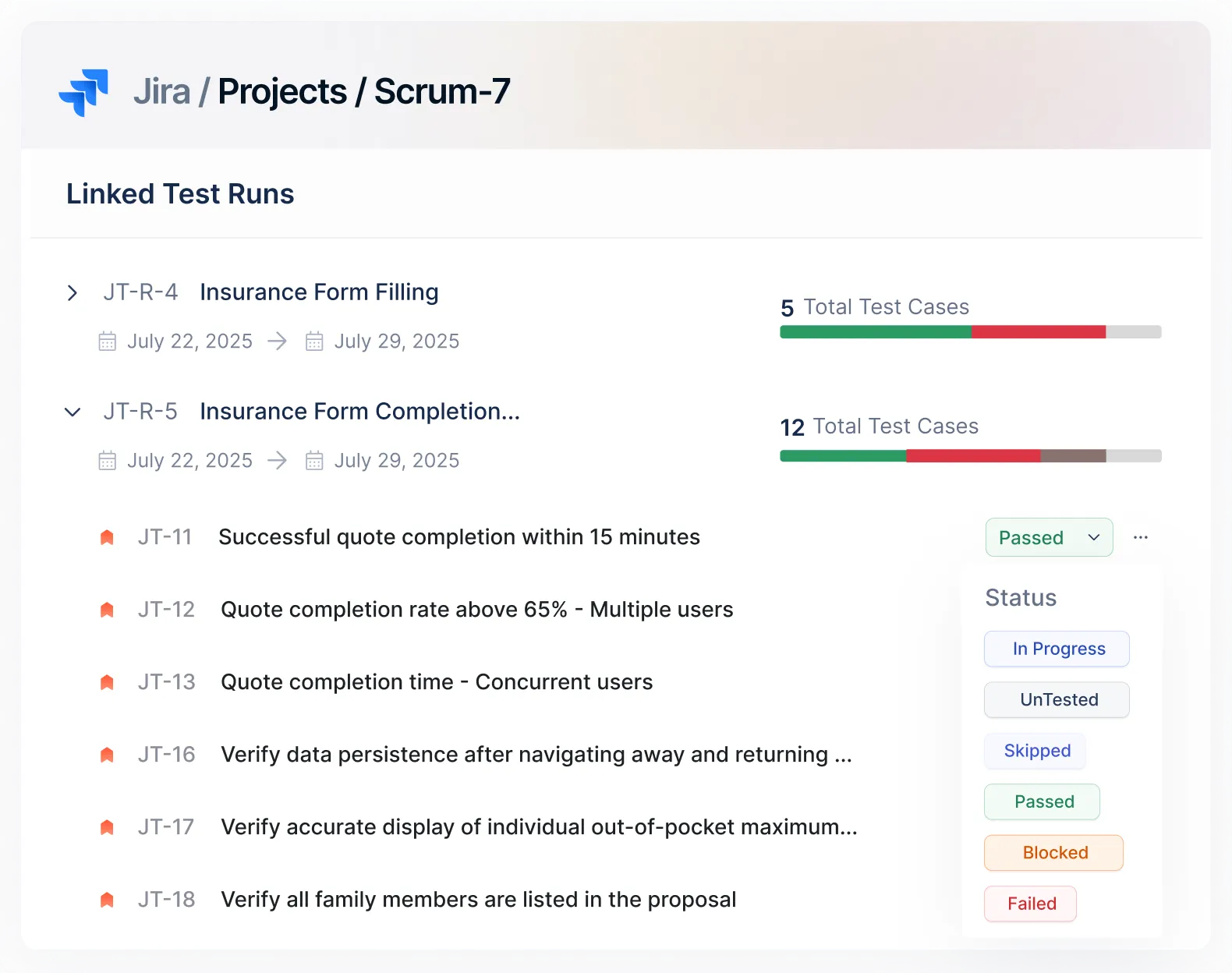 Update Test Results From Jira and Into Jira Update Test Results From Jira and Into Jira