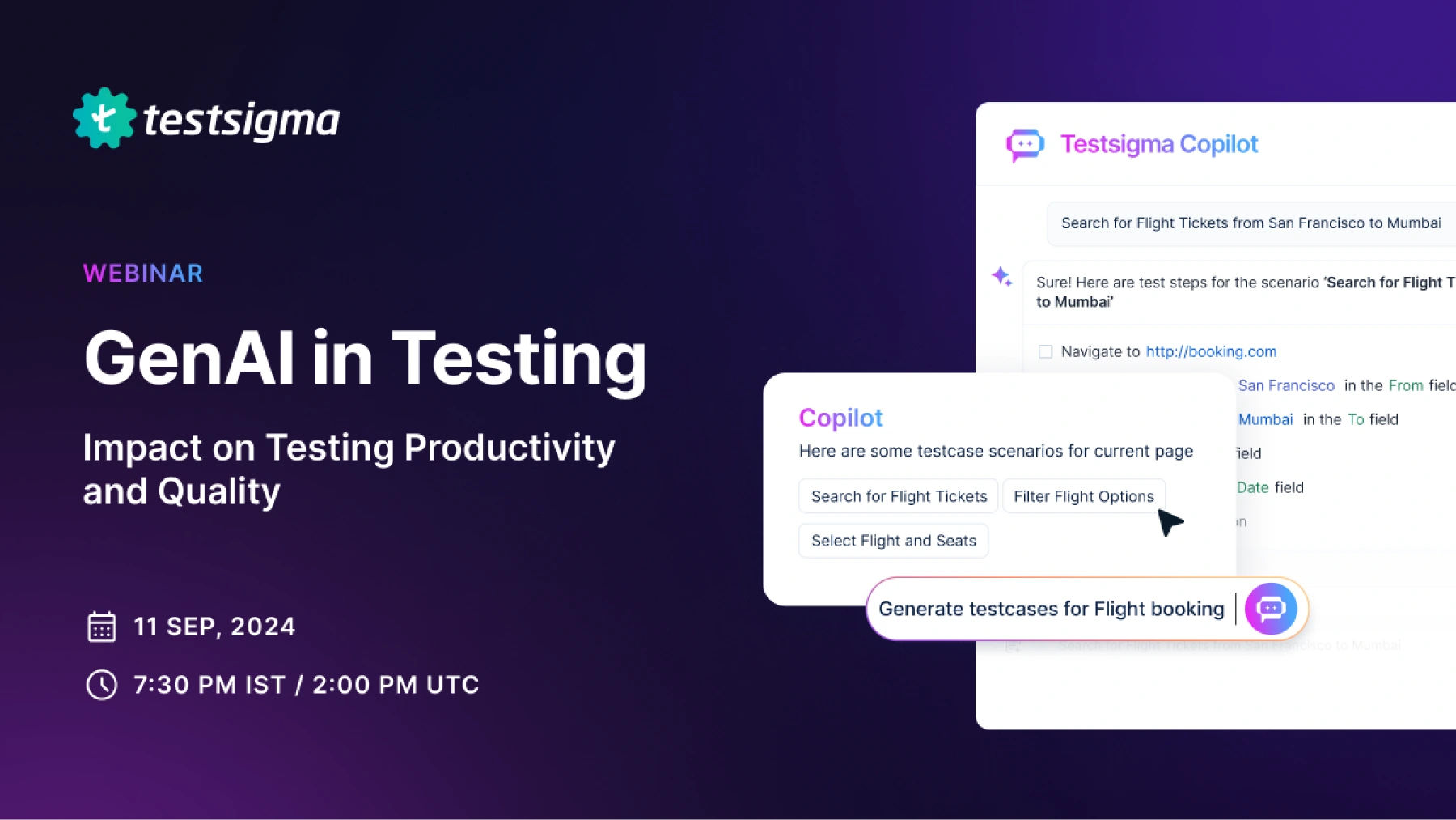 Introducing Testsigma Copilot - GenAI-powered assistant for QA teams Introducing Testsigma Copilot - GenAI-powered assistant for QA teams