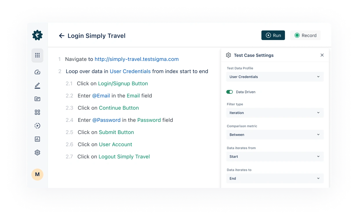 Testsigma - Create an account Testsigma - Create an account