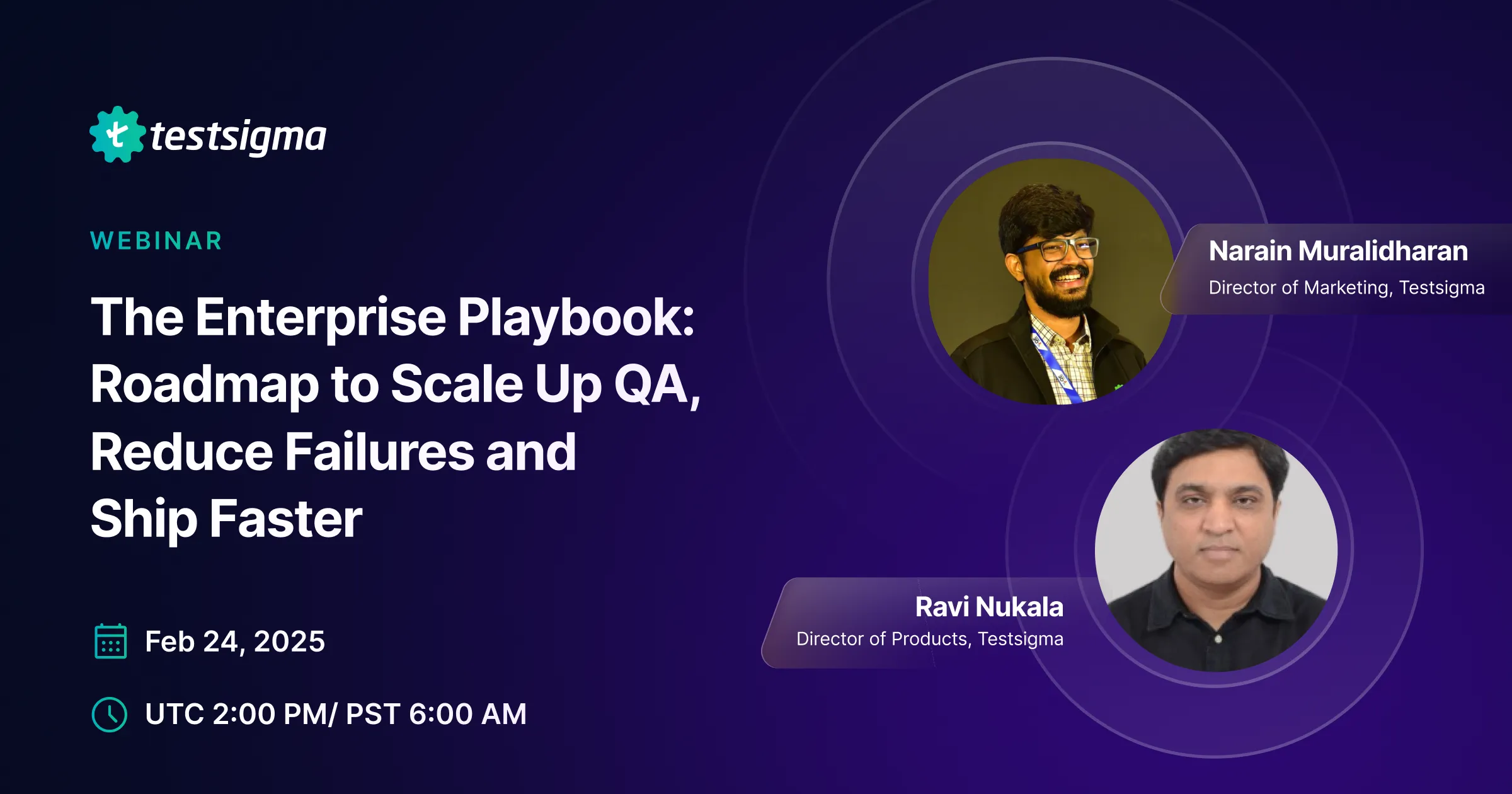 The Enterprise Playbook: Roadmap to Scale Up QA, Reduce Failures and Ship Faster The Enterprise Playbook: Roadmap to Scale Up QA, Reduce Failures and Ship Faster