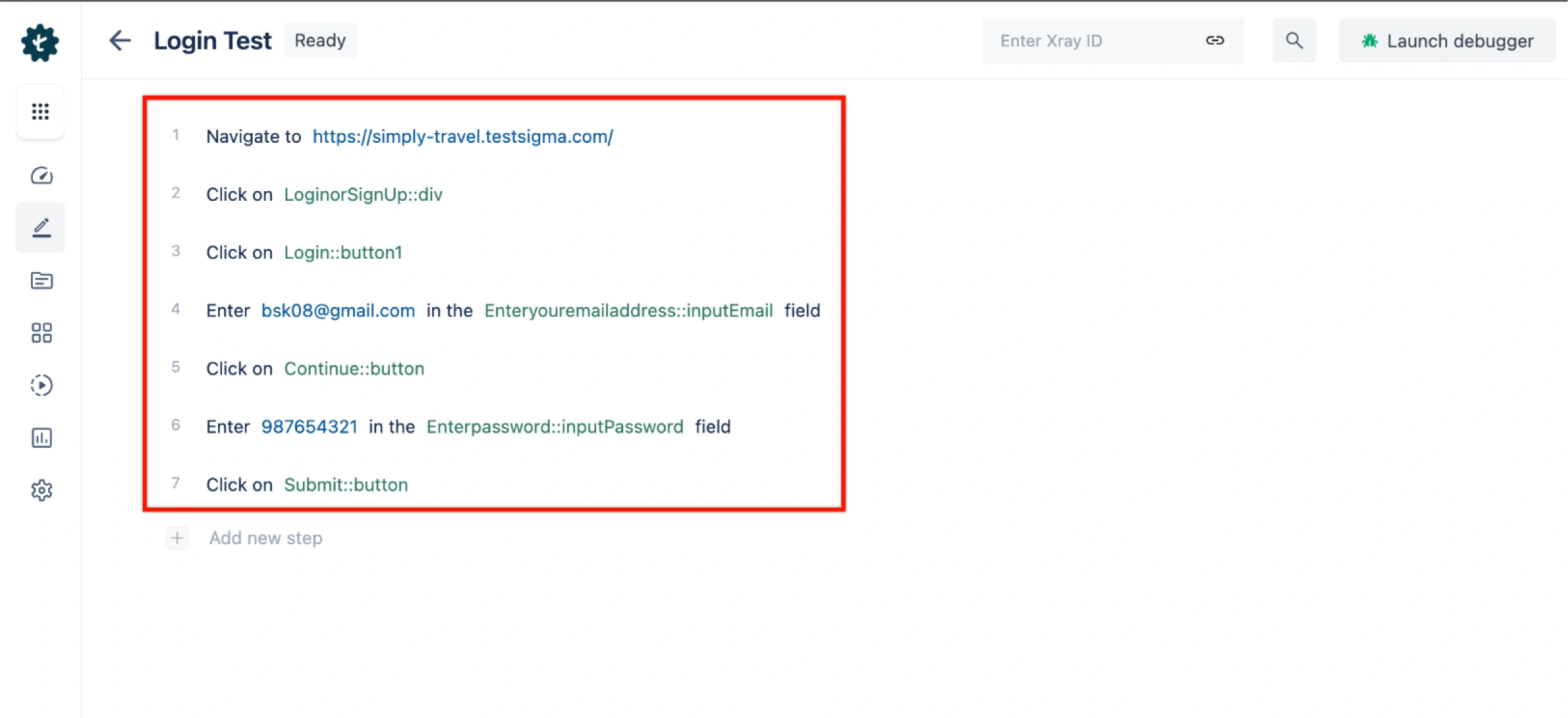 Terstsigma - Test case creation Terstsigma - Test case creation