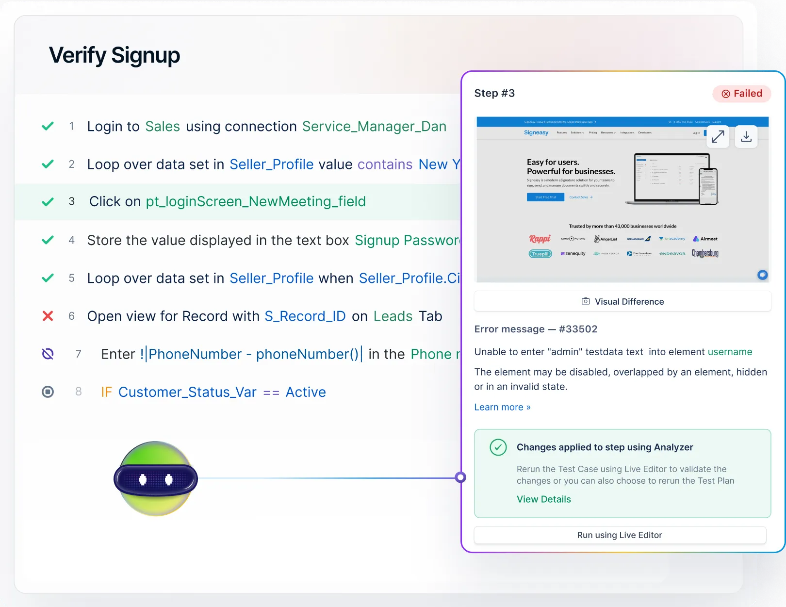 Faster release cycles with self-healing
