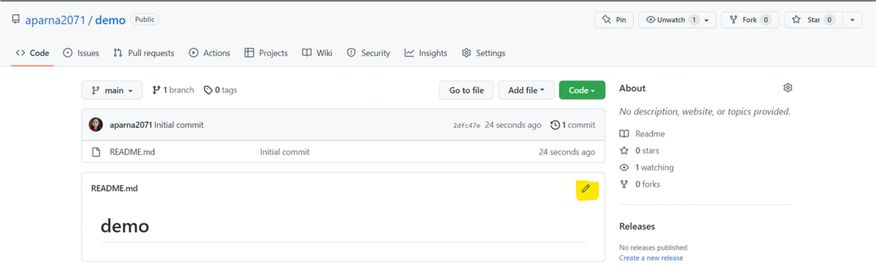 add code or projects to repository