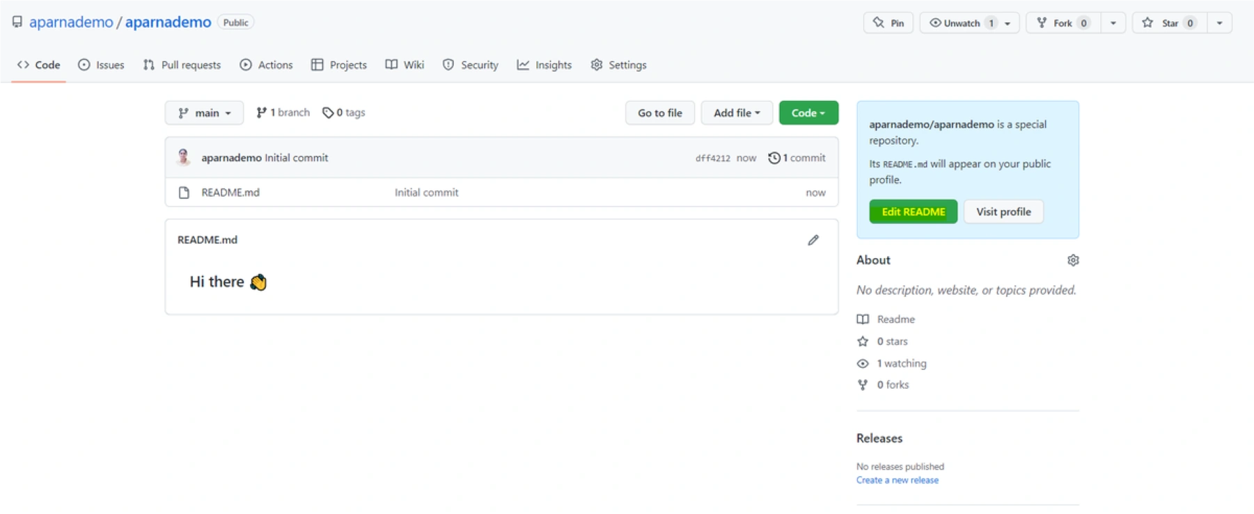 edit readme file