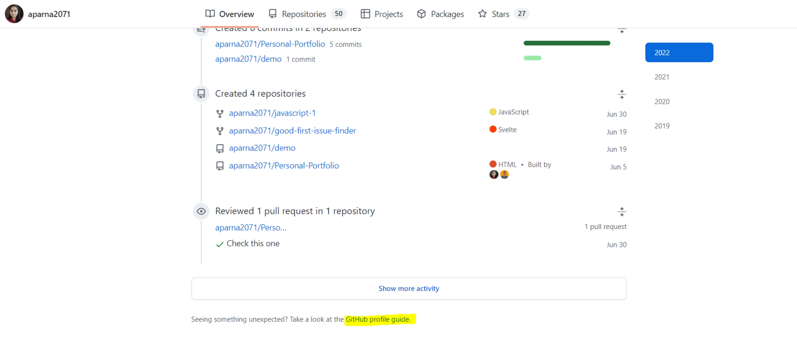 github profile guide