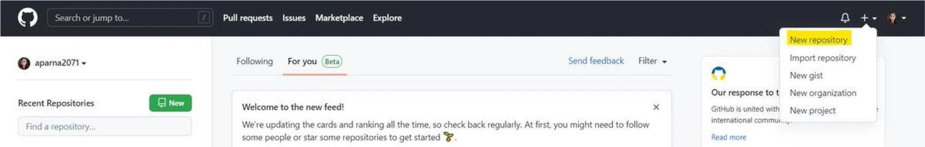 go to new repository