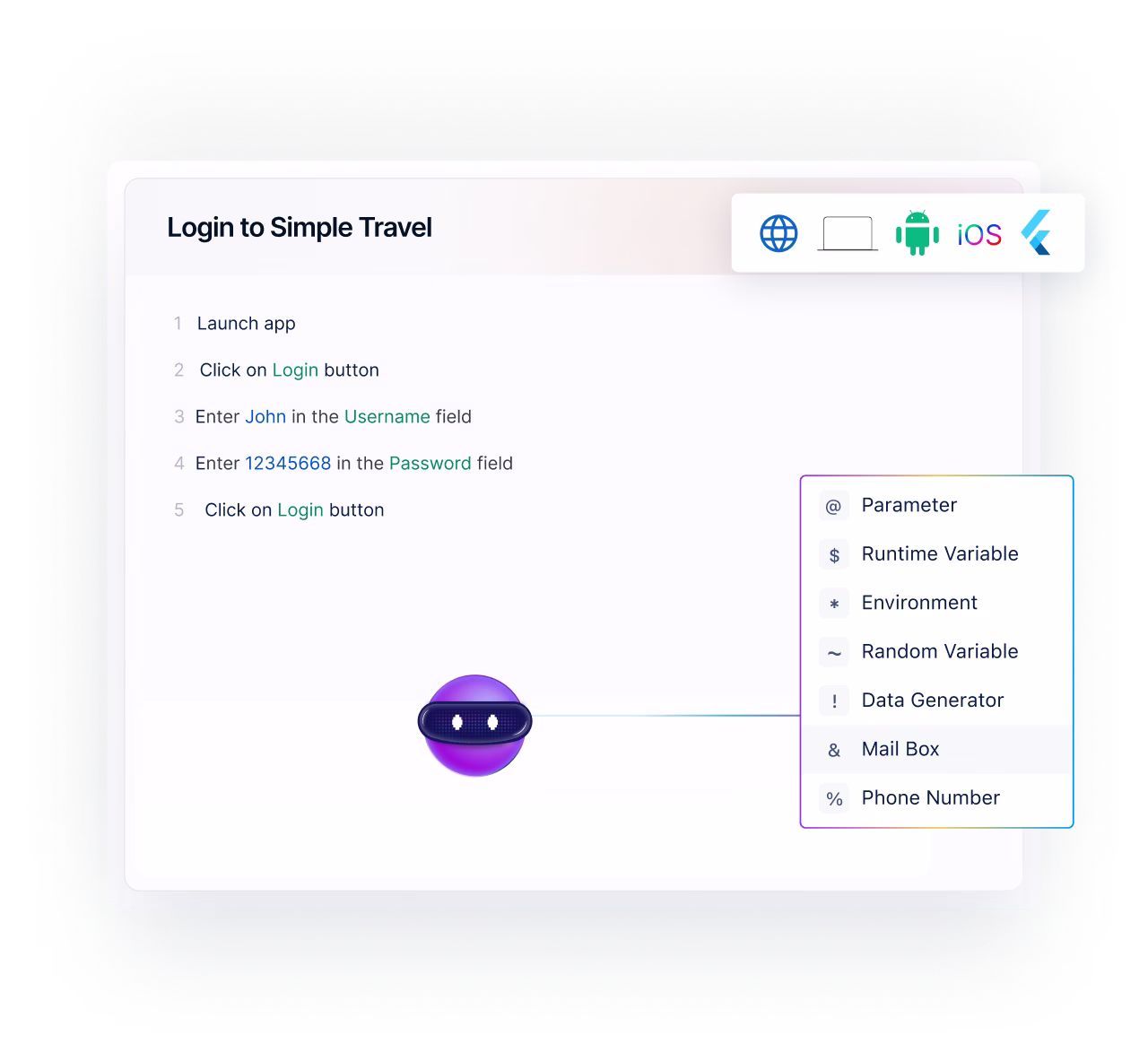 All-in-one test automation All-in-one test automation