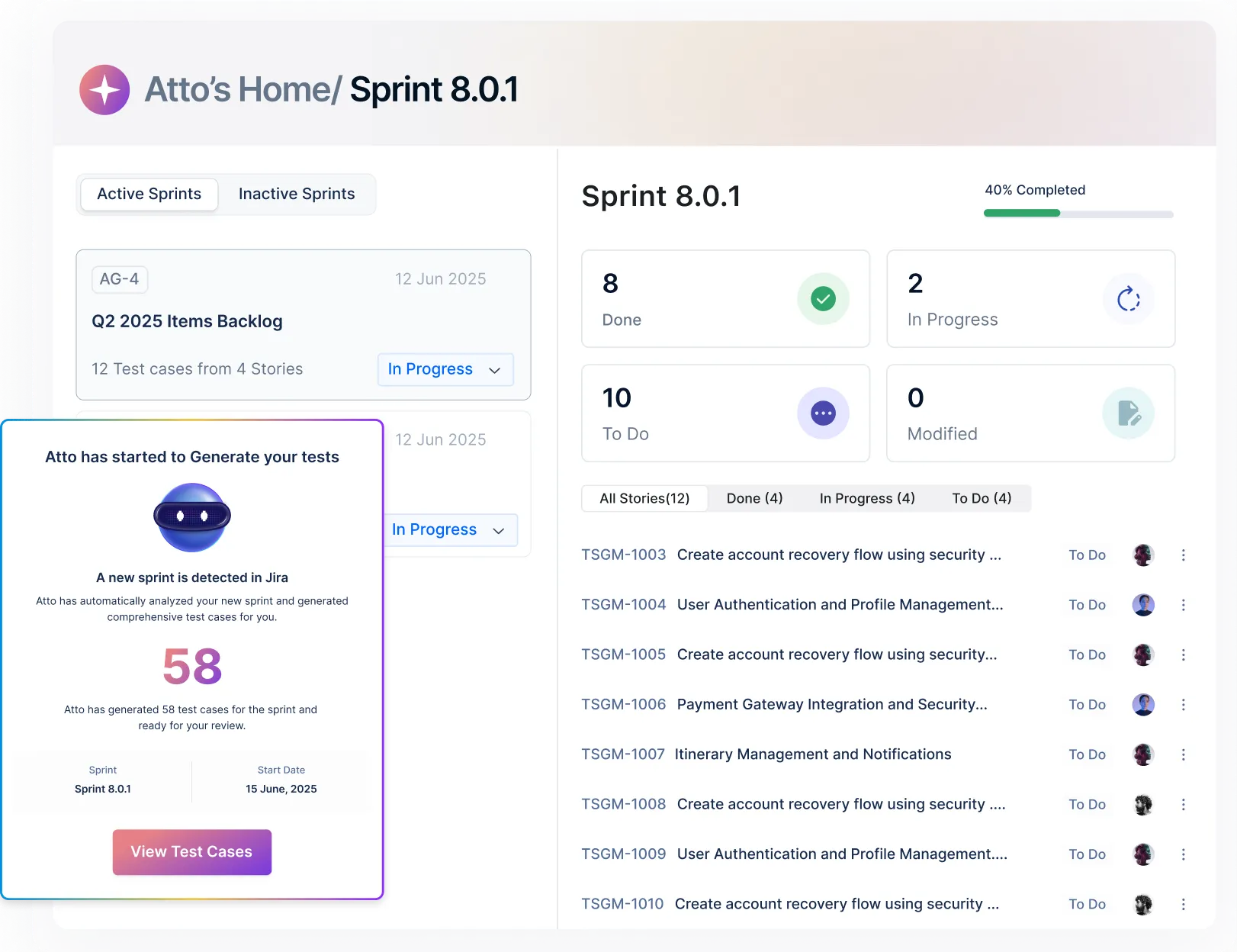 Shift-left with ease: Start testing the minute Jira sprint starts