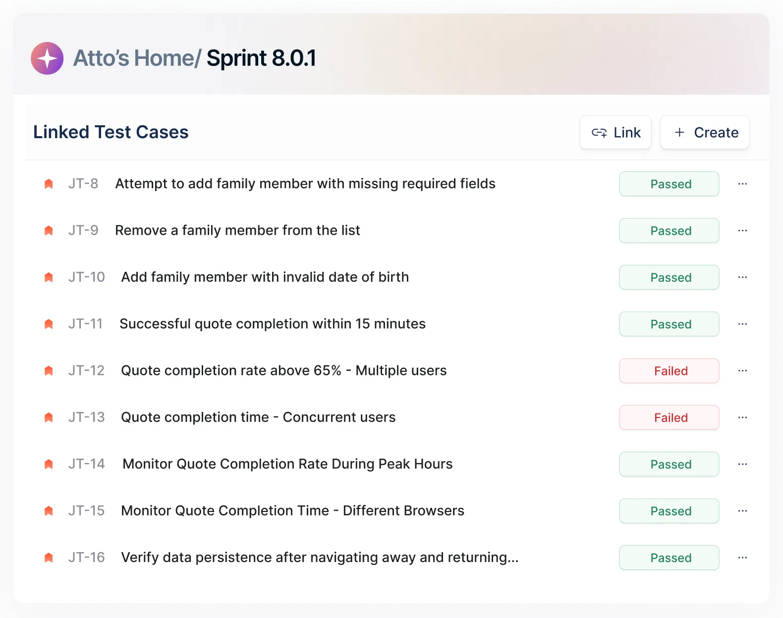 Track Tests with Confidence