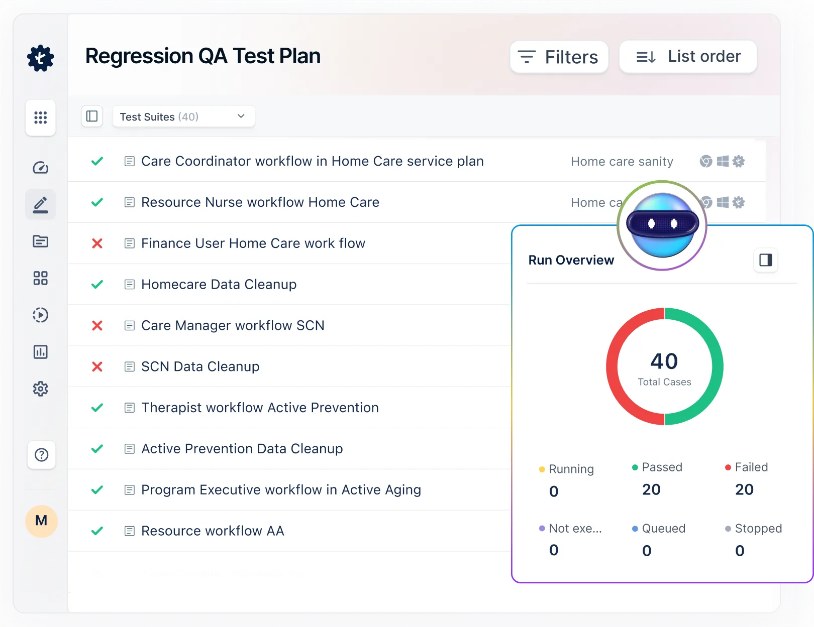 automated regression testing with Testsigma