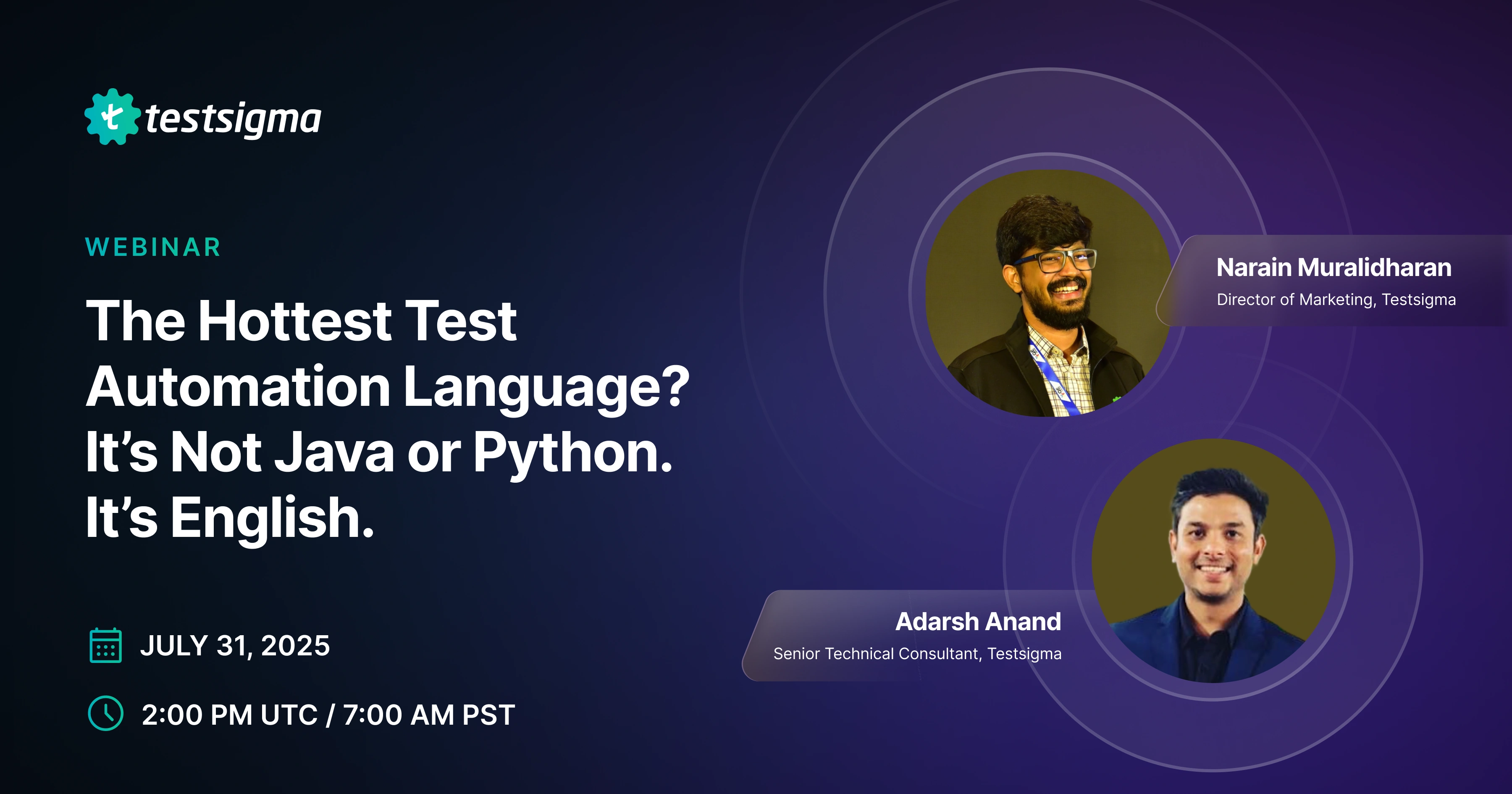 Testsigma Webinar Testsigma Webinar
