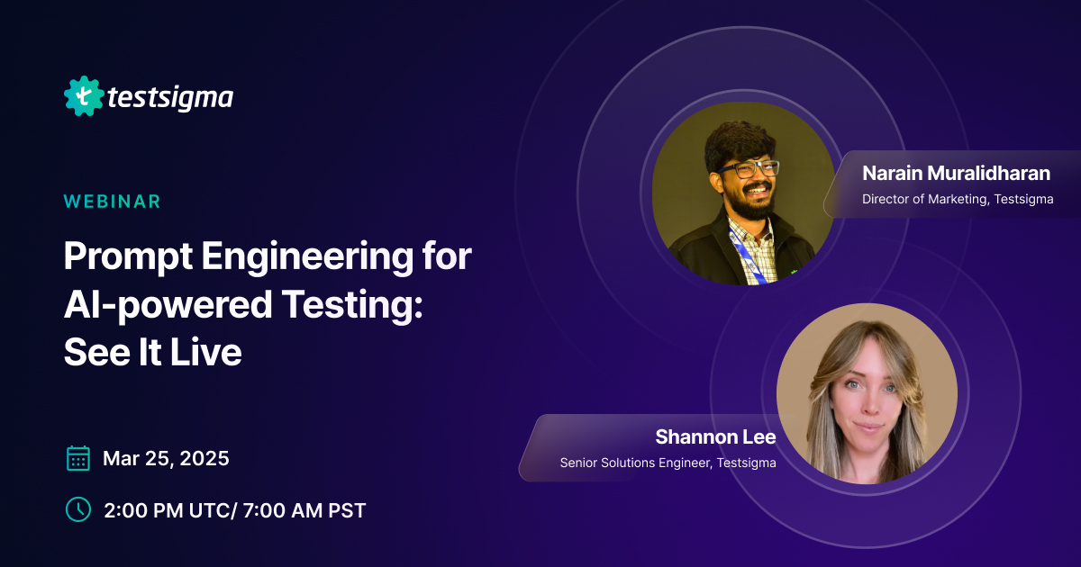 Testsigma Webinar Testsigma Webinar