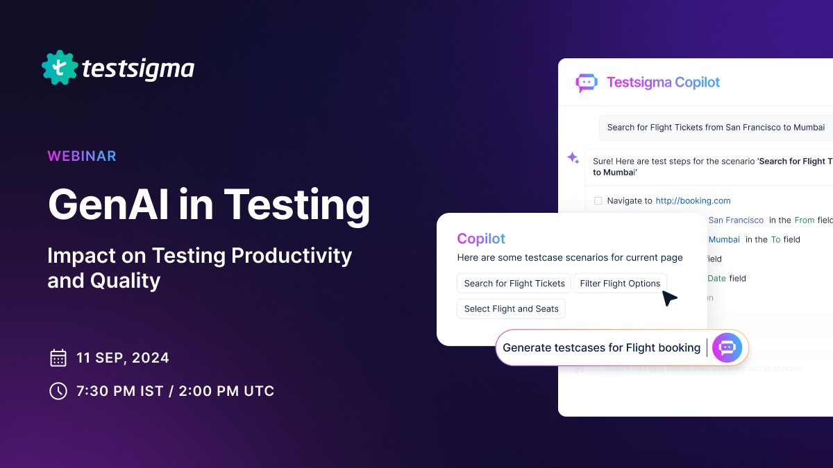 Testsigma Webinar Testsigma Webinar