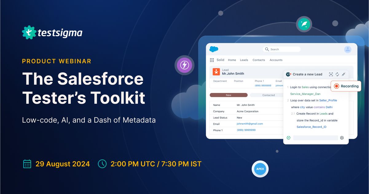 Testsigma Webinar Testsigma Webinar