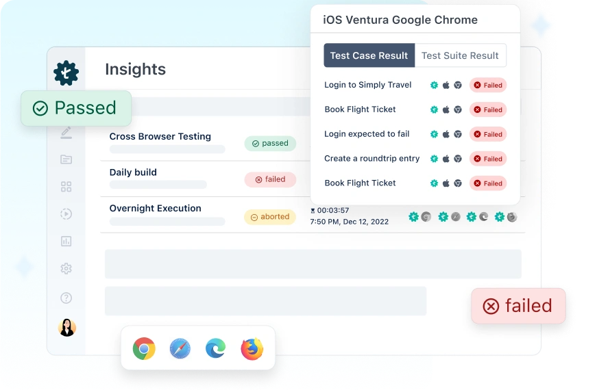 Identify issues by isolating them by environment and test suites Identify issues by isolating them by environment and test suites